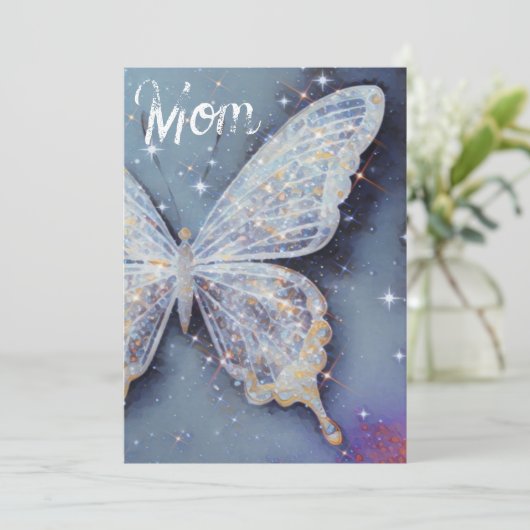 水彩蝶の母の日カード (スタンド正面)
