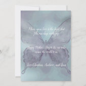 水彩蝶の母の日カード (裏面)