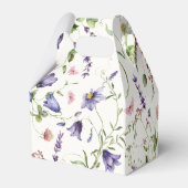 水彩蝶の花ブライダルシャワー フェイバーボックス (裏面サイド)