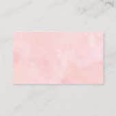 水彩蝶の赤ちゃんシャワーブックベビー エンクロージャーカード (裏面)