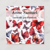 水彩蝶アート スクエア名刺 (正面)