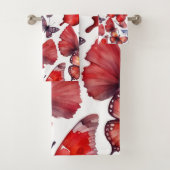 水彩蝶アート バスタオルセット (インサイチュ)