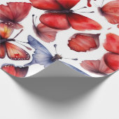 水彩蝶アート ラッピングペーパー (角)