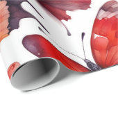 水彩蝶アート ラッピングペーパー (ロールコーナー)