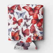 水彩蝶アート 缶クーラー (裏面)