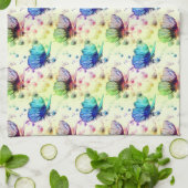 水彩蝶キッチンタオル キッチンタオル (折り畳み)