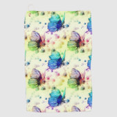 水彩蝶ゴルフタオル ゴルフタオル (正面)