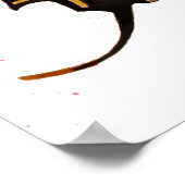 水彩蝶シームレス繊細なパターン ポスター (角)