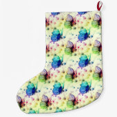 水彩蝶ストッキング ラージクリスマスストッキング (裏面)