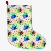 水彩蝶ストッキング ラージクリスマスストッキング (正面)