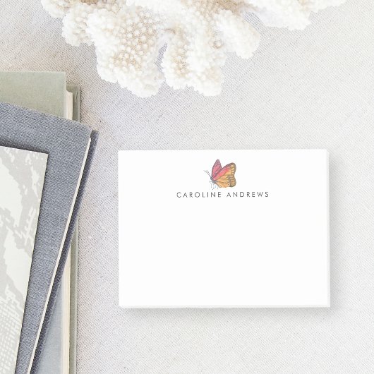 水彩蝶パーソナライズされた蝶 ポストイット