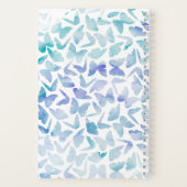 水彩蝶モノグラムの類 ノートブック (裏面)