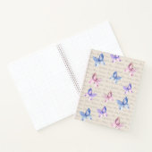 水彩蝶モノグラム感謝ジャーナル ノートブック (内部)