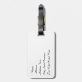 水彩蝶ラゲッジタグ ラゲッジタグ (裏面縦)