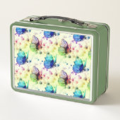 水彩蝶ランチボックス メタルランチボックス (裏面)