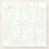 水彩蝶&しだれ柳コースター ガラスコースター (裏面)