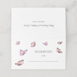 水彩蝶。の予約結婚座席表 プレイスカード