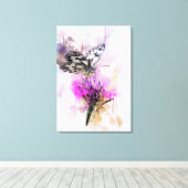 水彩蝶 キャンバスプリント (インサイチュ (ウッドフロア))