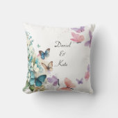 水彩蝶 クッション (正面)