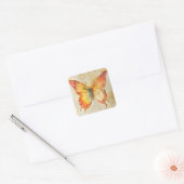 水彩蝶 スクエアシール (封筒)