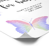 水彩蝶、ベビー本 ポスター (角)