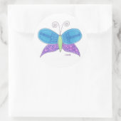 水彩蝶 ラウンドシール (バッグ)