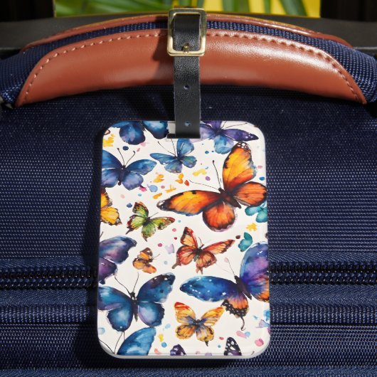 水彩蝶 ラゲッジタグ (正面インサイチュ2)
