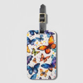 水彩蝶 ラゲッジタグ (正面縦)