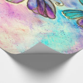 水彩蝶 ラッピングペーパー (角)