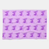 水彩蝶 – Lavender and Violet キッチンタオル (横)