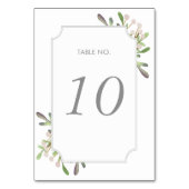 水彩表エレガント番カード テーブルナンバー (裏面)