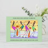 水彩表現の幸せ 招待状 (スタンド正面)