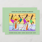 水彩表現の幸せ 招待状 (正面/裏面)