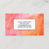 水彩表現 | 絵を描ブシ芸術的 名刺 (裏面)