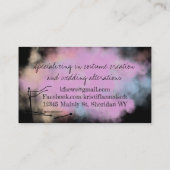 水彩裁縫の概念Seamstressキルター 名刺 (裏面)