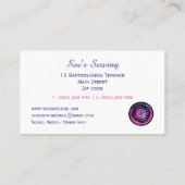 水彩裁縫ボタン 名刺 (裏面)