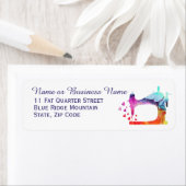 水彩裁縫機 ラベル (インサイチュ)