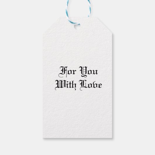 水彩見た白い可愛いカワイフクロウ ギフトタグ (裏面)