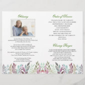 水彩観葉葬儀サービスプログラム チラシ (裏面)