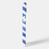 水彩角度付き青と白のストライプ Case-Mate iPhoneケース (裏面 / 右)