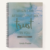 水彩詩編56:3 ノートブック (正面)