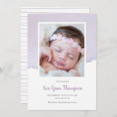 水彩誕生のお知らせ 案内状 (正面/裏面)