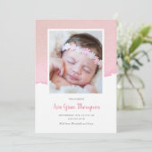 水彩誕生のお知らせ 案内状 (スタンド正面)