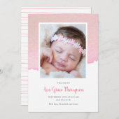 水彩誕生のお知らせ 案内状 (正面/裏面)