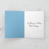 水彩誕生日ビーチダリア カード (内部)