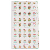 水彩誕生日フローラケーキスモール抱き枕 スモールペーパーバッグ (裏面)