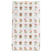 水彩誕生日フローラケーキスモール抱き枕 スモールペーパーバッグ (正面)