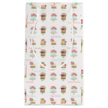 水彩誕生日フローラケーキスモール抱き枕