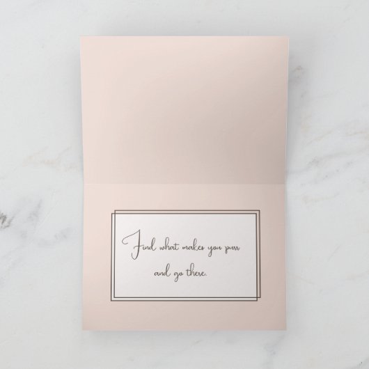 水彩誕生日子猫 カード (内部)