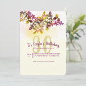 水彩誕生日招待状 招待状 (スタンド正面)